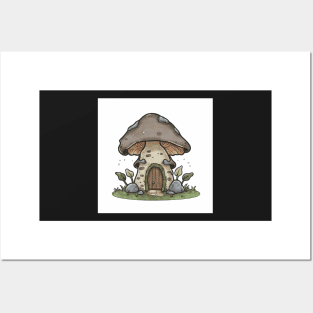 Rocky Mushroom Chalet Posters and Art